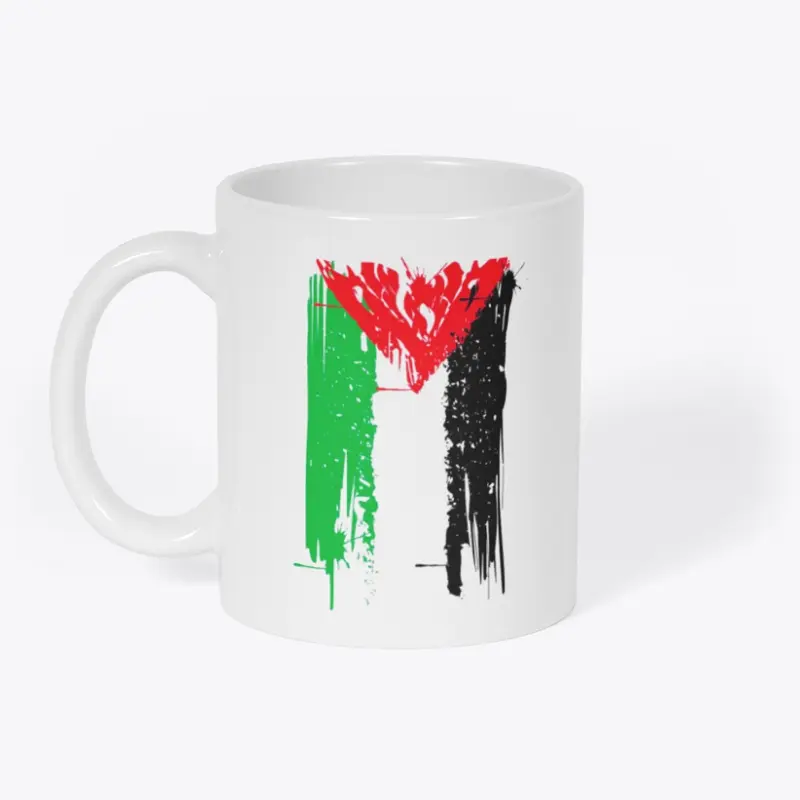 Palestine Resistance Mug White